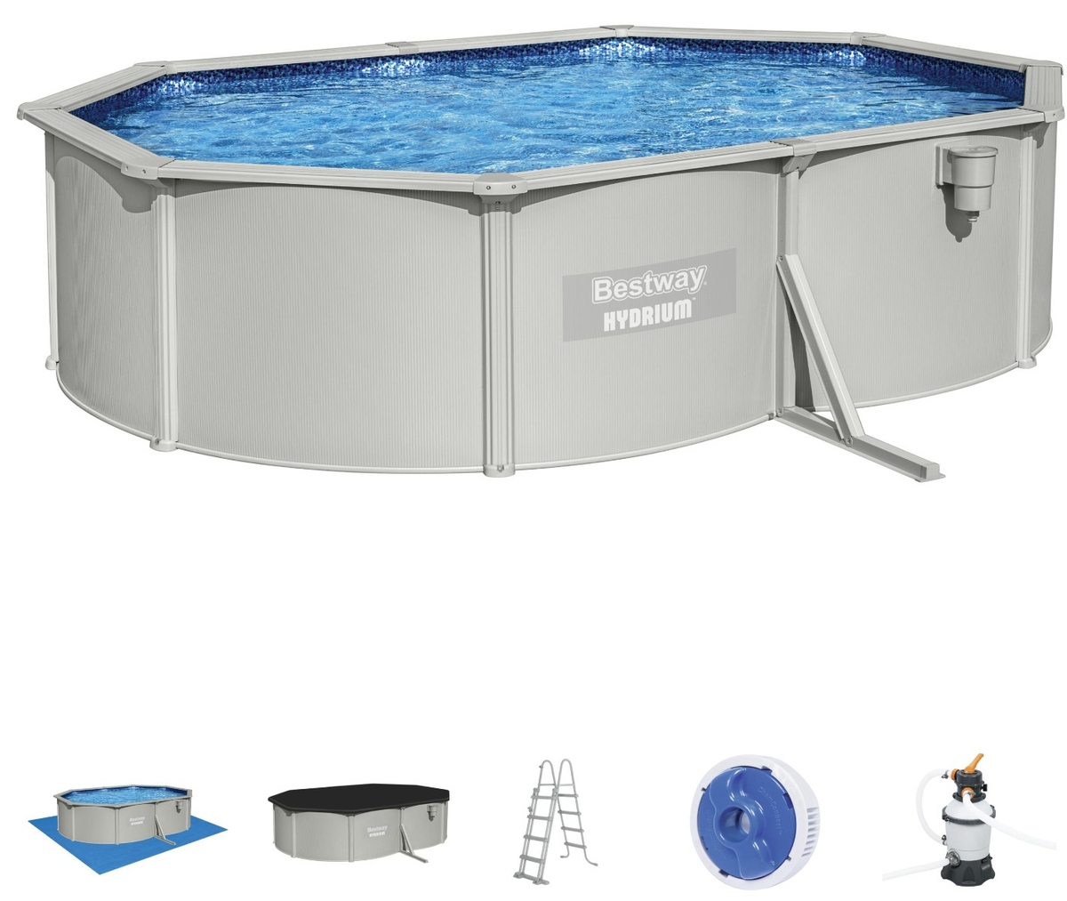 Bestway Hydrium Jersey metalen zwembad 500 x 360 x 120cm
