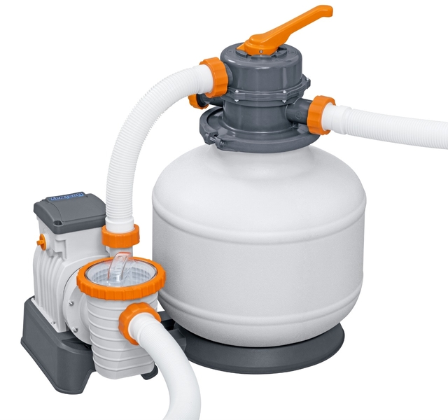 Bestway Hydrium Jersey metalen zwembad 610 x 360 x 120cm - zandfilterpomp