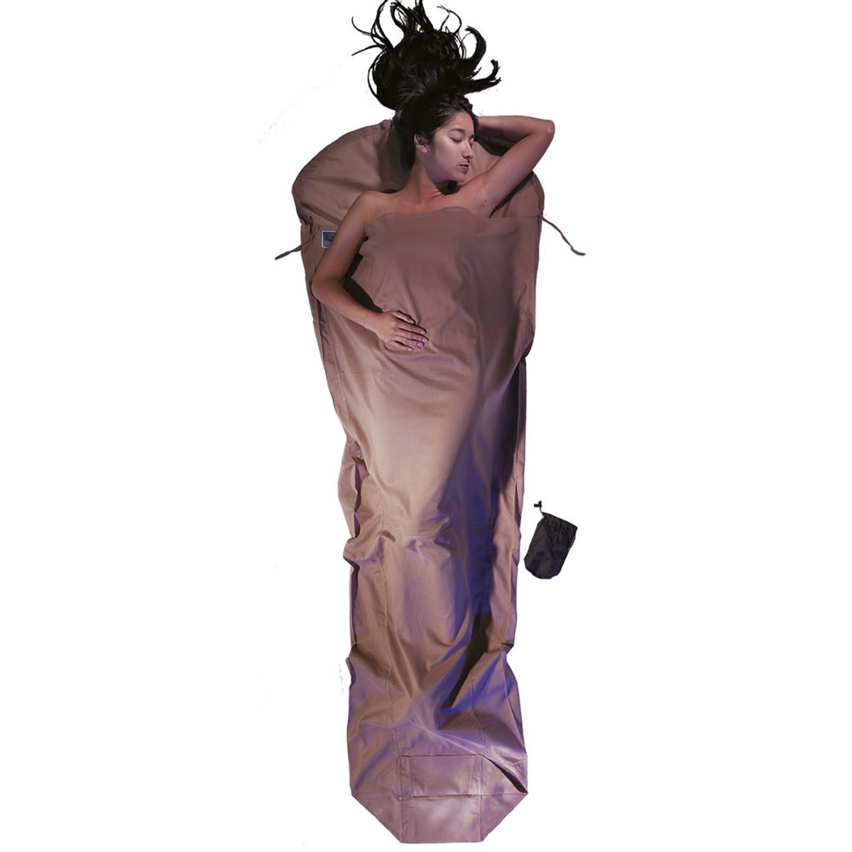 Cocoon Lakenzak Egyptisch Katoen Mummymodel - Khaki