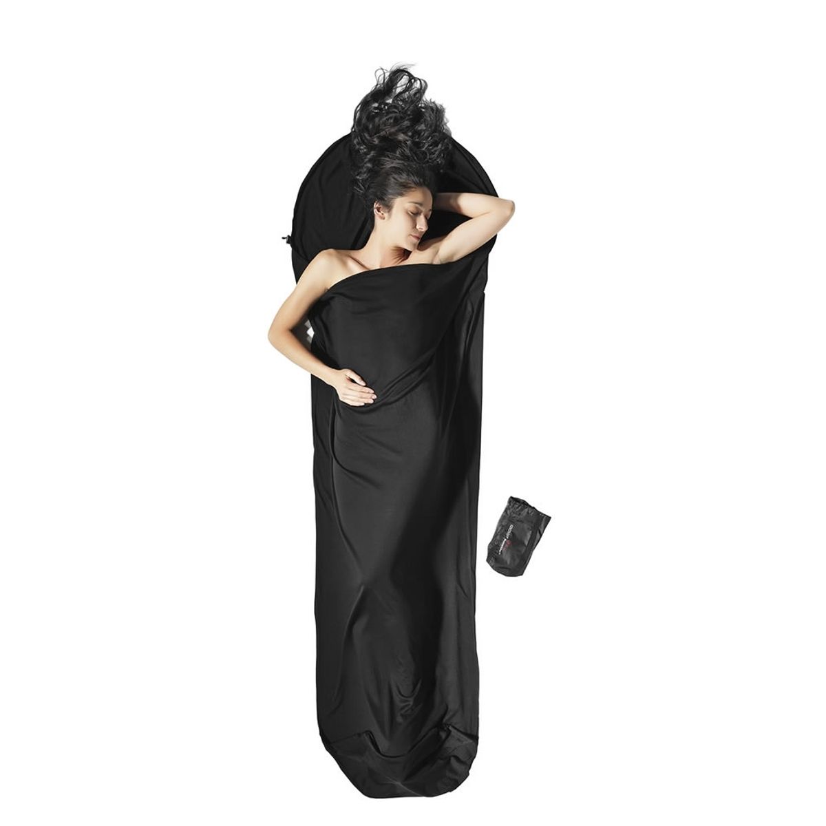 Cocoon Mummymodel Lakenzak - Zwart - Merino Wol