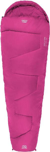 Highlander Sleepline 250 Mummy Slaapzak - Roze voorkant