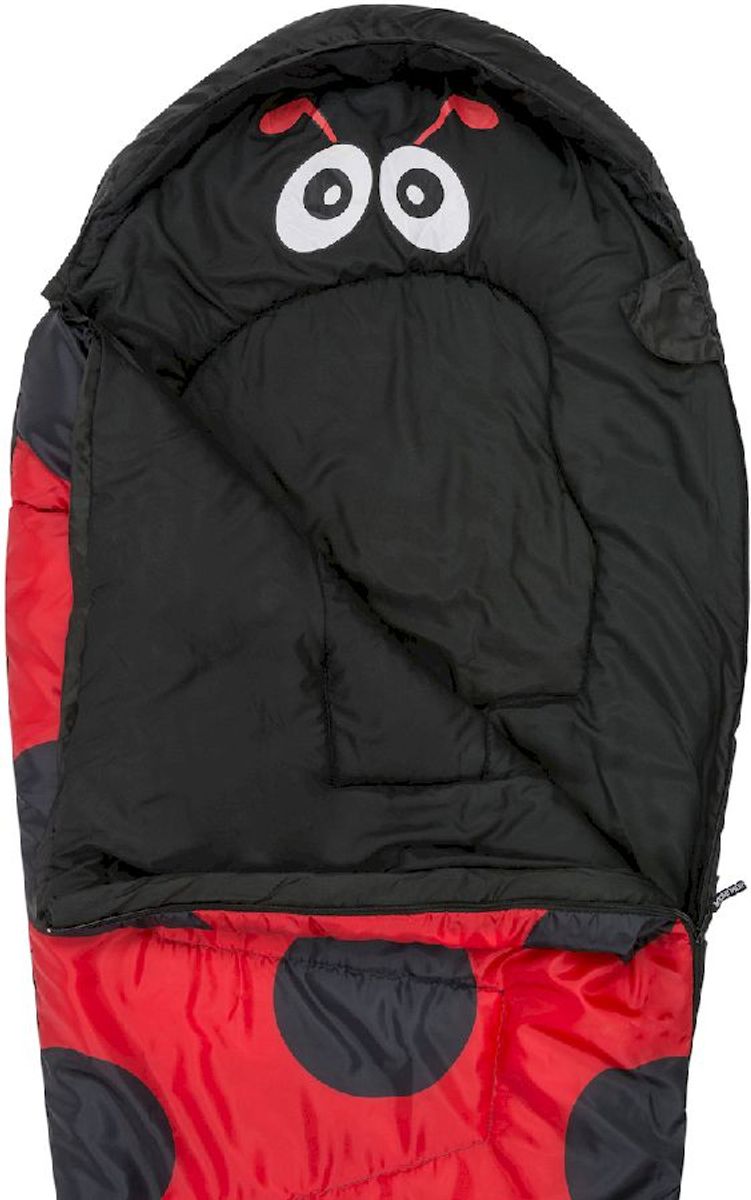 Highlander Creature Kinderslaapzak - Lieveheersbeestje open