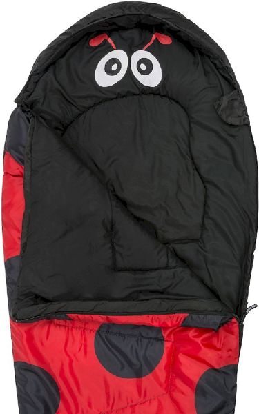 Highlander Creature Kinderslaapzak - Lieveheersbeestje open