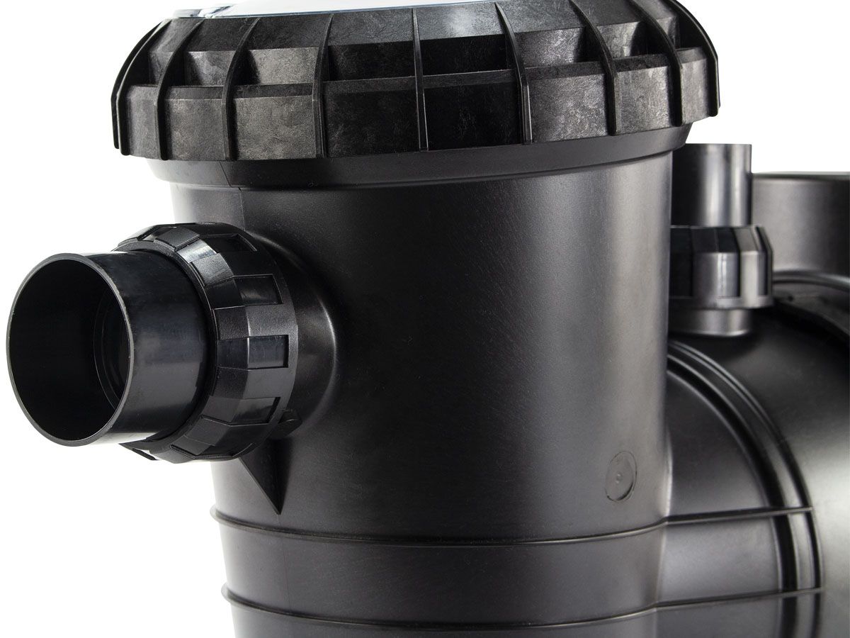 Davey Silensor Pro VSD200 variabele zwembadpomp detail aansluiting.