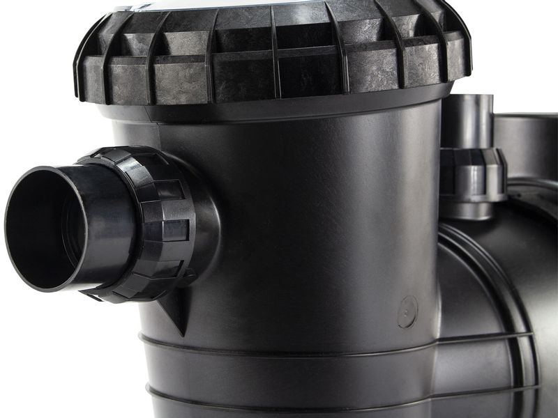 Davey Silensor Pro VSD400 variabele zwembadpomp detail aansluiting.