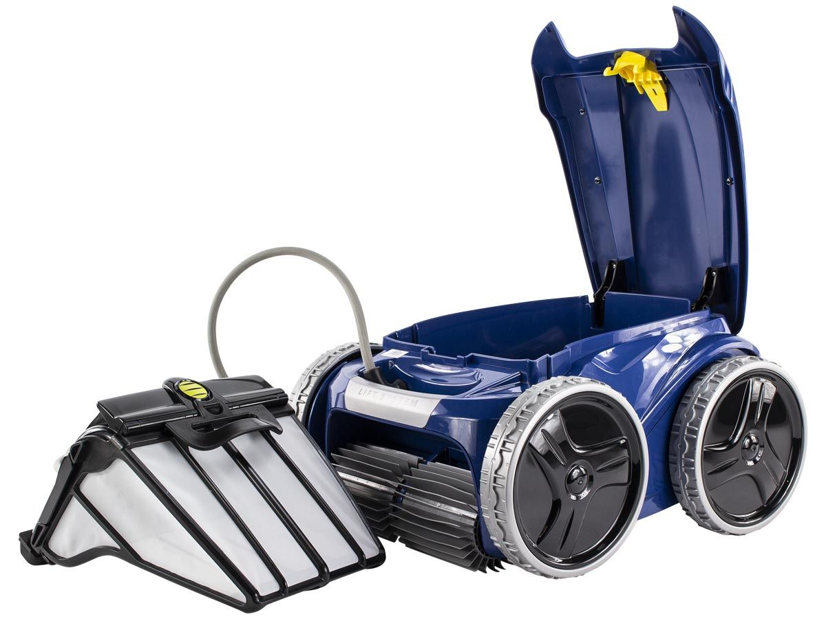 Zodiac Vortex Pro RV 5380 4WD zwembadrobot filter geopend