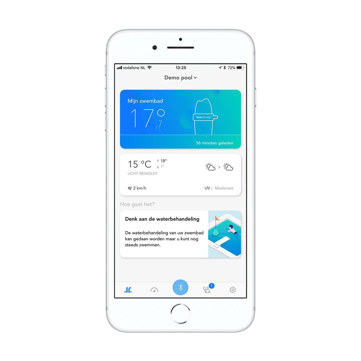 Astral BlueConnect slimme watertester app voorbeeld