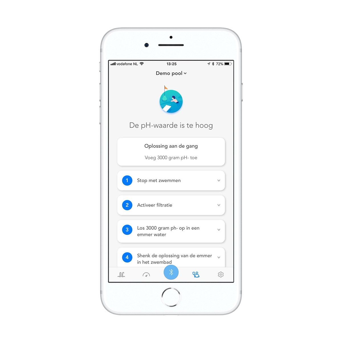 Astral BlueConnect slimme watertester app voorbeeld