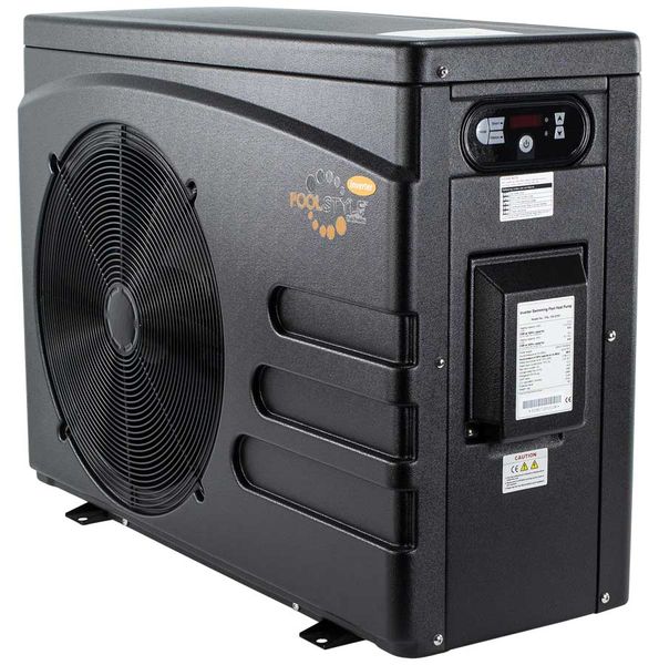 Poolstyle Step Inverter 6,5kW zwembad warmtepomp zijaanzicht.