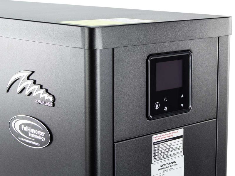 PPG Inverter Plus IPH 25 (10kW) zwembad warmtepomp bedieningspaneel.