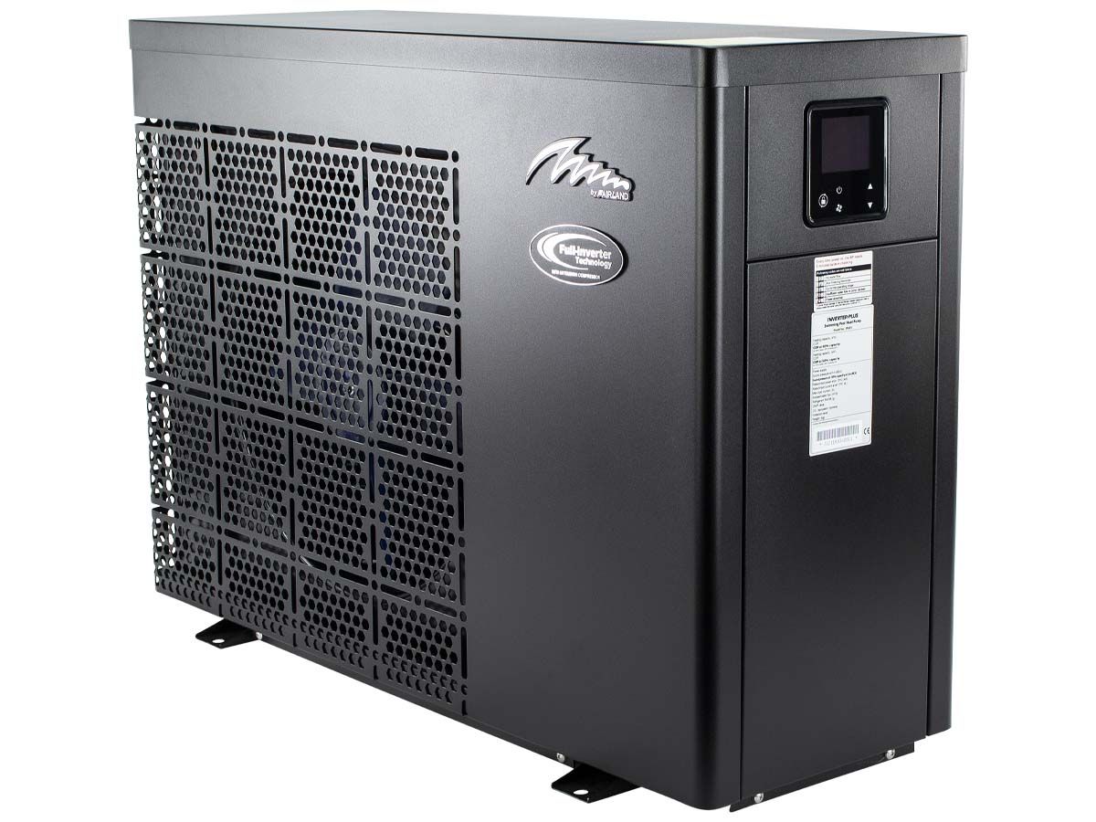 PPG Inverter Plus IPH 45 (17,5 kW) zwembad warmtepomp zijaanzicht.