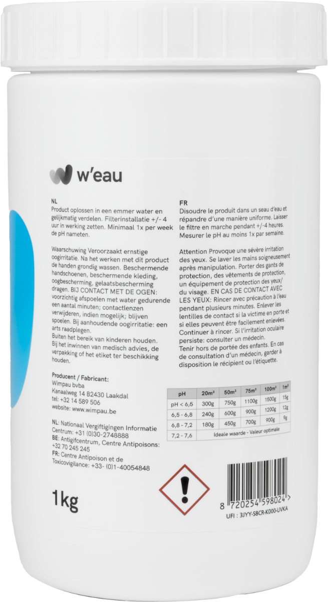 W'eau pH plus poeder - 1 kg
