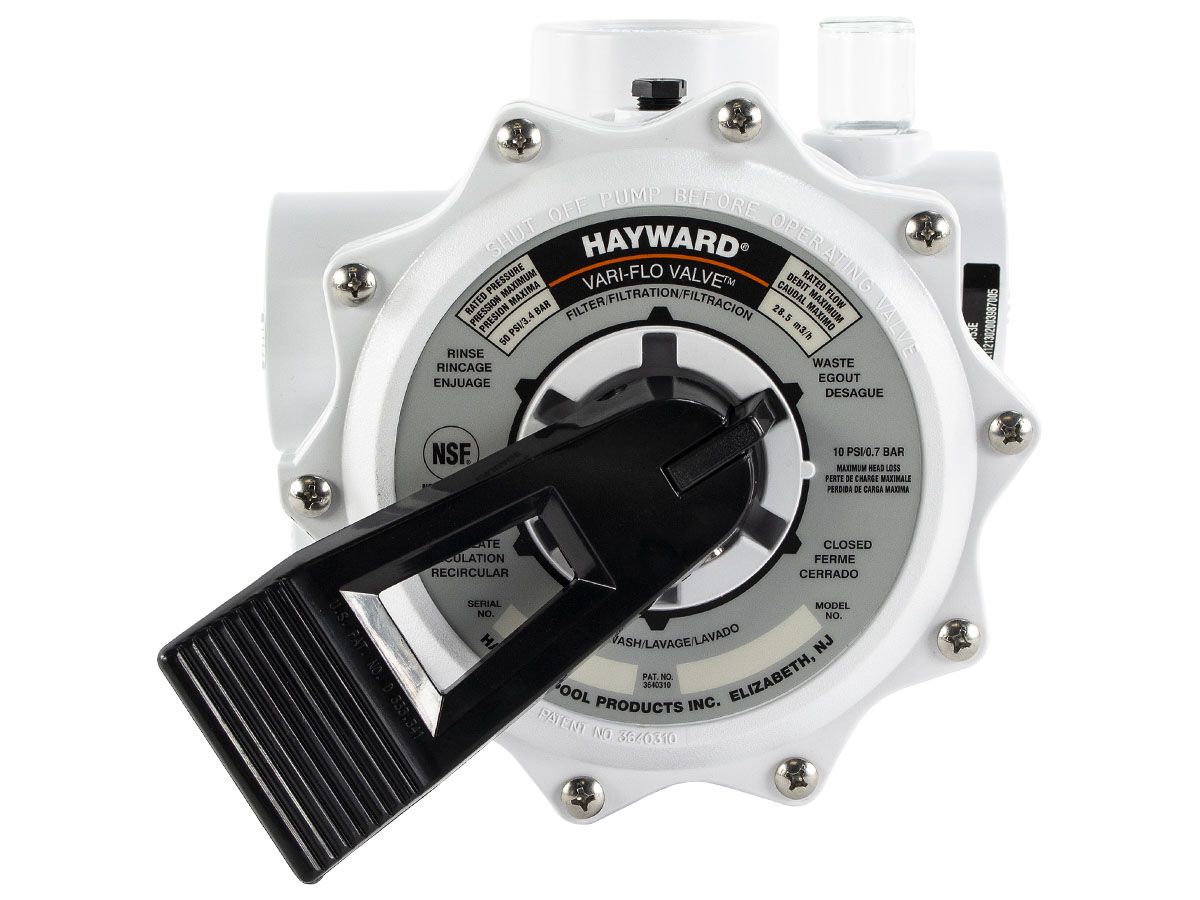 Hayward 6-weg klep 1,5" topmount voor Vari-flo SP710 zandfilter