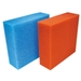 Vervangmousse Blauw BioTec 5 / 10 / 30 (25x25x8cm)