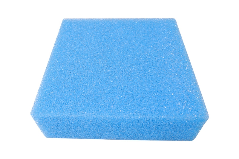 Vervangmousse Blauw-  BioTec 5 / 10 / 30 (25x25x8cm)