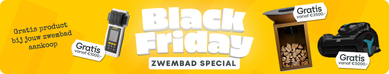 Banner voor zwembad actie