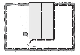 breuk opsoren in begrenzingsdraad