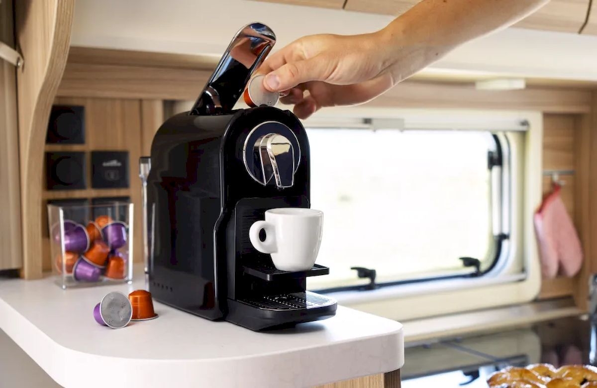 Espresso machine camping