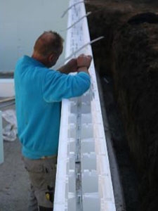 Franse strip plaatsen