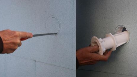 Hoe je de doorvoer plaatst